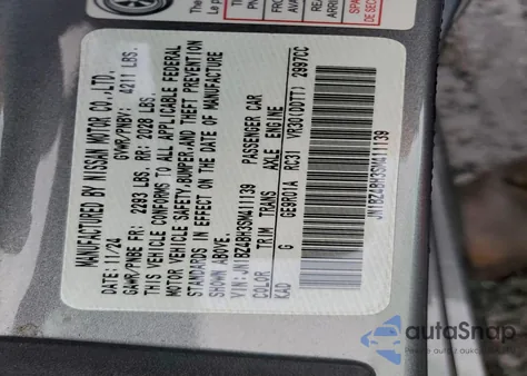 2025 Nissan Z Performance z USA, uszkodzony, nr VIN JN1BZ4BH3SM411139